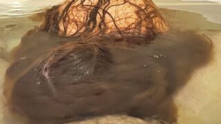 Underwater Bathtub Blowjob with Long Haired Redhead MILF